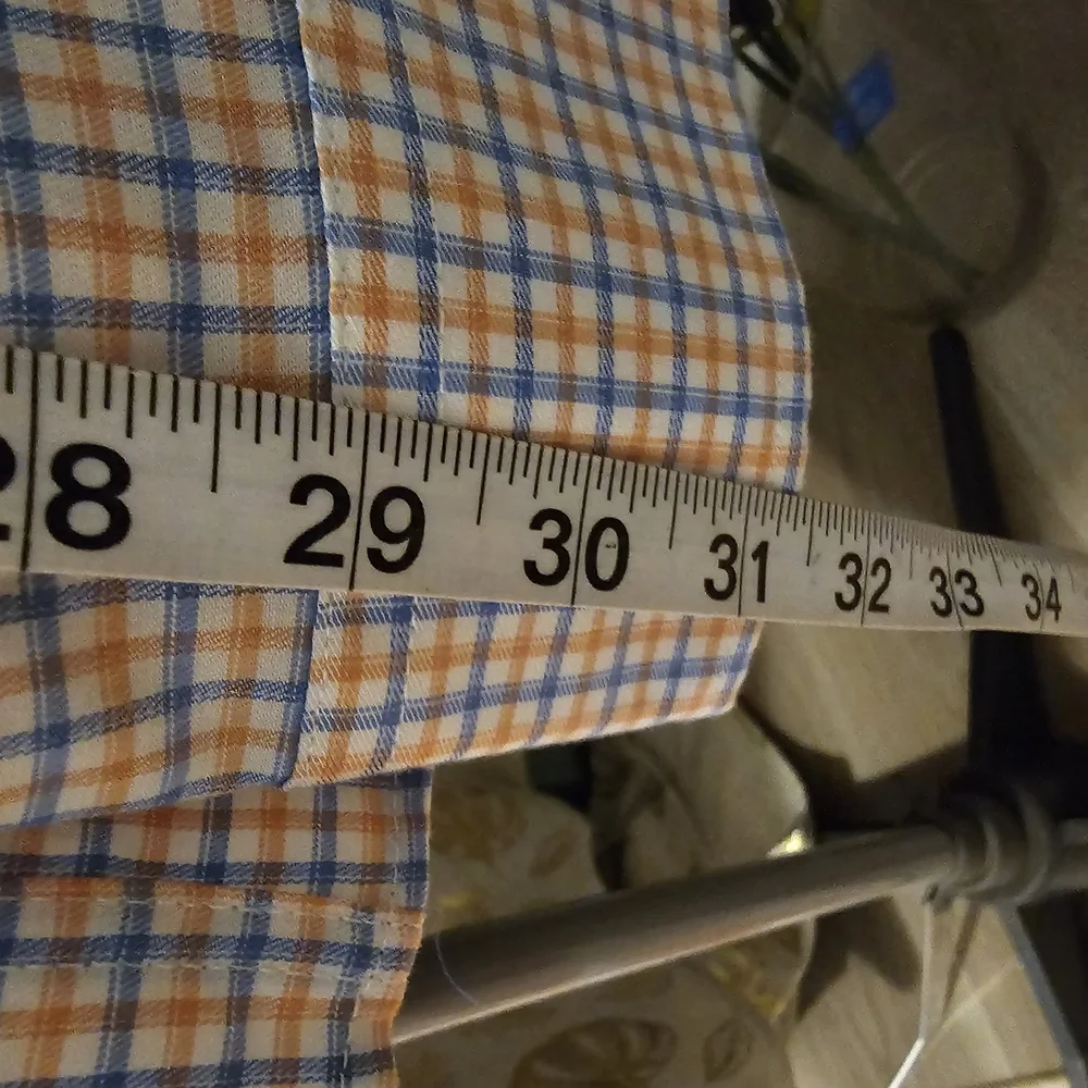 Porter+Ash, Men's Casual Blue and Orange Button Down Shirt. NWOT Sz M - Picture 6 of 8